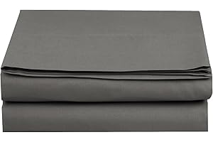 Luxury Fitted Sheet on Amazon Elegant Comfort Wrinkle-Free 1500 Premier Hotel Quality 1-Piece Fitted Sheet, Full Size, Grey