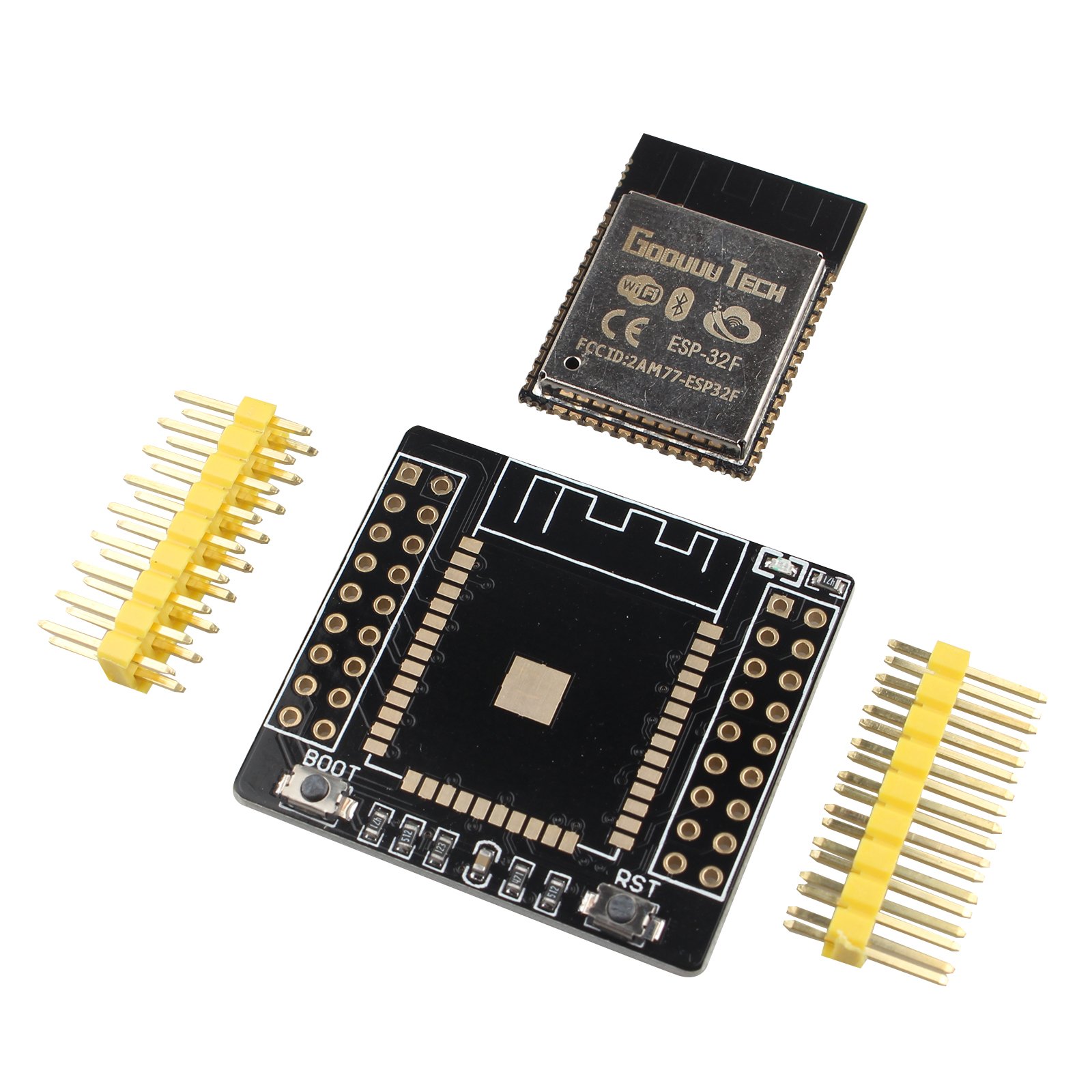 HALJIA ESP32 ESP-32F Development Board and Transfer Board WiFi Bluetooth Low Power Consumption CPU MCU Dual Core Module Compatible with Arduino