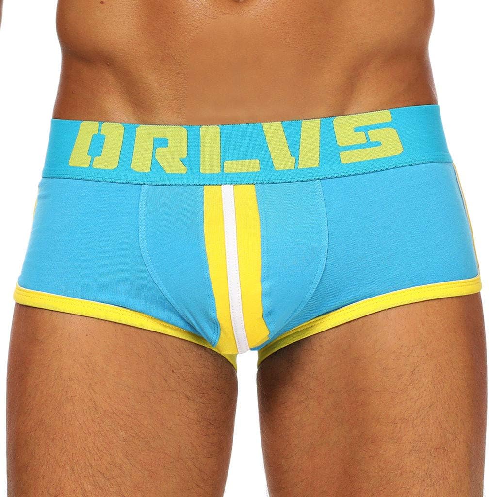 iYYVV Men Sexy Underwear Letter Printed Boxer Briefs Shorts Bulge Pouch Underpants