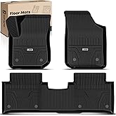 YHTAUTO Floor Mats Compatible with 2016-2020 Buick Envision, TPE Floor Liners All-Weather Protection Custom Fit, 1st & 2nd Row, Set of 3 Black