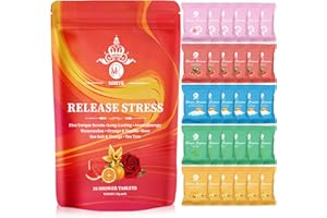 Shower Steamers Aromatherapy - 20-Pack Shower Bombs with Essential Oils, Self Care and Stress Relief Birthday Gifts for Women