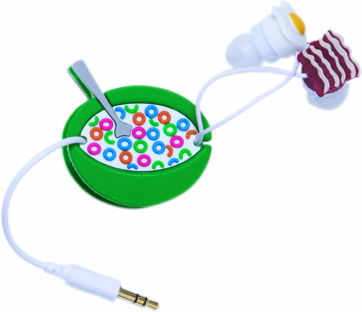 DCI 31052 Breakfast Earbud and Cord Wrapper Set - Retail Packaging - Multi