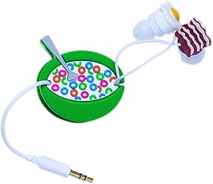 DCI 31052 Breakfast Earbud and Cord Wrapper Set - Retail Packaging - Multi