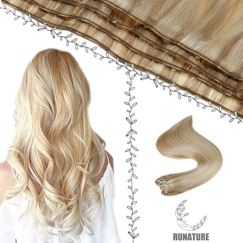 Amazon Com Runature Human Hair Bundle Color 12p60 Light Golden