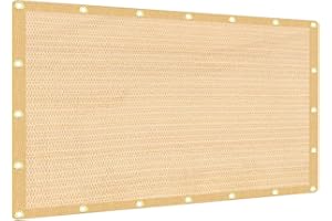 JUNKOGO 90% Sun Shade Cloth, 12x24ft Pergola Shade Cover with Reinforced Grommets, Shade Fabric Privacy Screen Cover Canopy with UV Protection for Pergola, Patio, Garden, Porch, Deck, Backyard