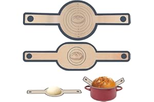 Lichely 2 Pack Silicone Bread Sling for Dutch Oven — Oval & Round Non-Stick Baking Mats with Long Handles, Reusable & Easy-Cl