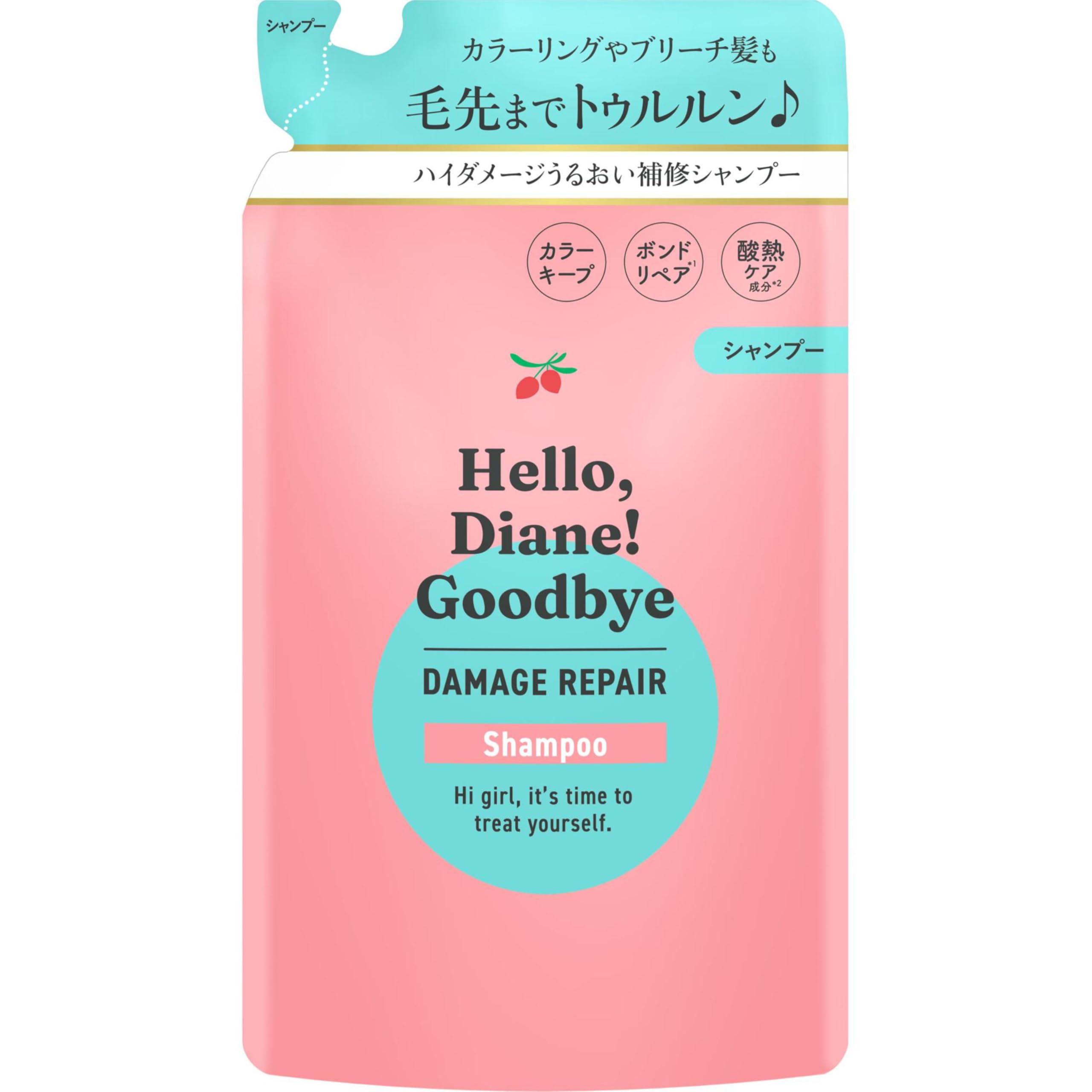 Diane(ダイアン) シャンプー 【ハイダメージうるおい補修】 詰め替え320ml [ティー&ムスクの香り] ハロー ダイアン グッバイ カラーリング ブリーチ髪 保水 ツヤ まとまり商品画像