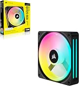 Corsair iCUE LINK QX120 RGB 120mm Magnetic Dome Fan Black view 9