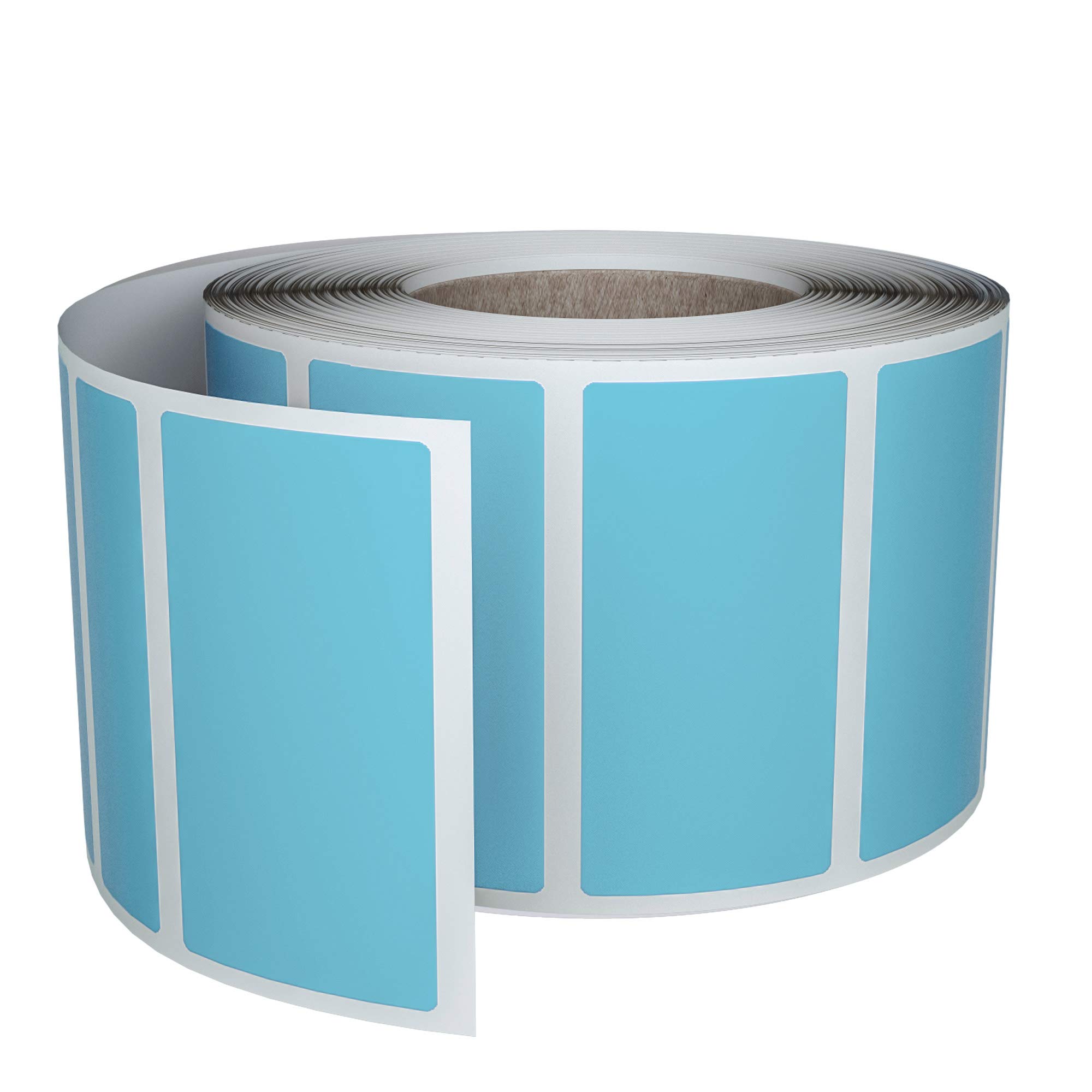 Royal Green Light Blue Color-Coding Stickers (4cm x 2cm) Light Blue Labels 40mmx19mm 500 Pack