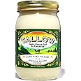 Pure Suet Beef Tallow for Cooking - Keto & Paleo Friendly, Grass Fed, Grass Finished Tallow Clean Lard for Cooking Meat, Veggies, and More