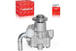 PHOBOOS Power Steering Pump Compatible with Volkswagen Jetta/Saveiro 2011-2015, Passat/Beetle 2012-2014, CrossFox 2007-2009/2011-2013, 1.8L/2.0L/2.5L Models, New Unit, Smooth Steering, Ref. 21-659