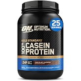 Optimum Nutrition Gold Standard Casein Protein Powder Chocolate Supreme 2LB | 24g of 100% Micellar Casein Protein Per Serving, Slow Digesting, Helps Keep You Full, Overnight Muscle Recovery, Easy Mixing