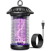 Buzbug LED Bug Zapper Indoor Outdoor, Up to 50000 Hrs Lifespan Lamp, Energy Saving & Dual Band Attraction, 5.6 ft Power Cord,