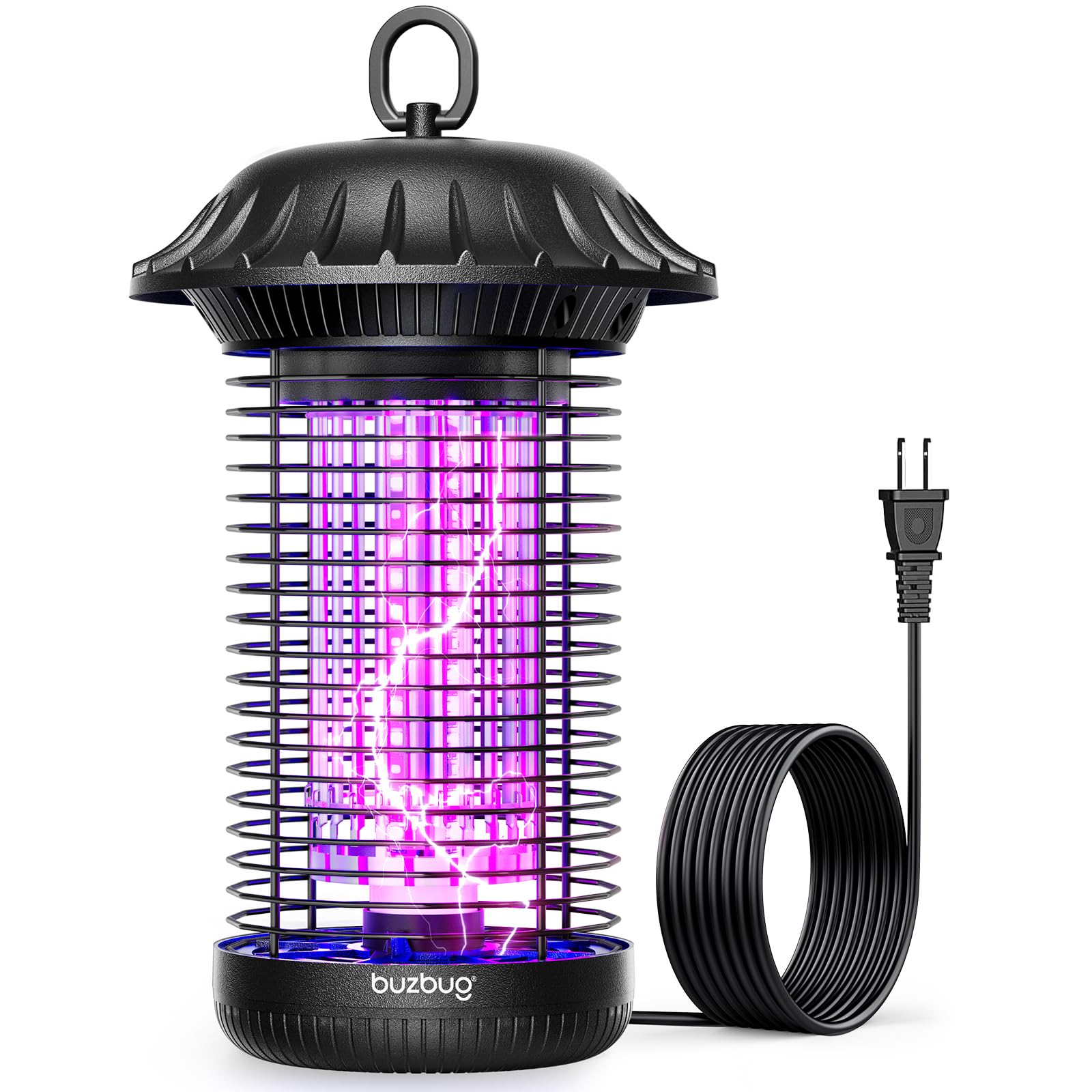 Photo 1 of Buzbug LED Bug Zapper Indoor Outdoor, Up to 50000 Hrs Lifespan Lamp, Energy Saving & Dual Band Attraction, 5.6 ft Power Cord, High Voltage Mosquito Fly Zapper Trap Killer -MO008C