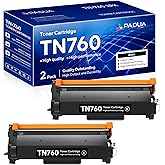 TN-760 TN760 High Yield Black Toner Cartridge Compatible Replacement for Brother TN 760 DCP-L2550DW HL-L2350DW HL-L2370DW HL-L2390DW HL-L2395DW MFC-L2710DW MFC-L2750DW Printer(2 Pack)