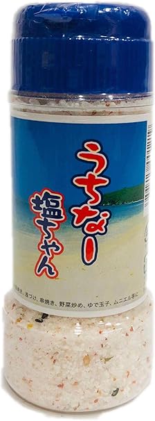 Amazon 沖縄から発送 うちなー塩ちゃん 180ｇ 唐辛子入り 沖縄 塩 調味料 お土産 必需品 とうがらし 塩 塩 通販