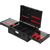 CHUANGJIN Large Barber Carrying Case, Hairdresser Tool Box Organizer Traveling Case, Portable Travel Barber Suitcase for Hair Stylist Pet Groomer Beauty Salon Makeup Artist