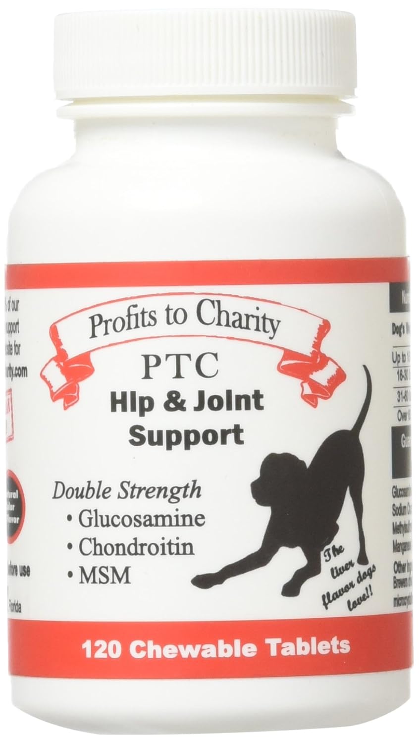 PTC Glucosamine Chondroitin MSM for Dogs, Strength Hip and Joint