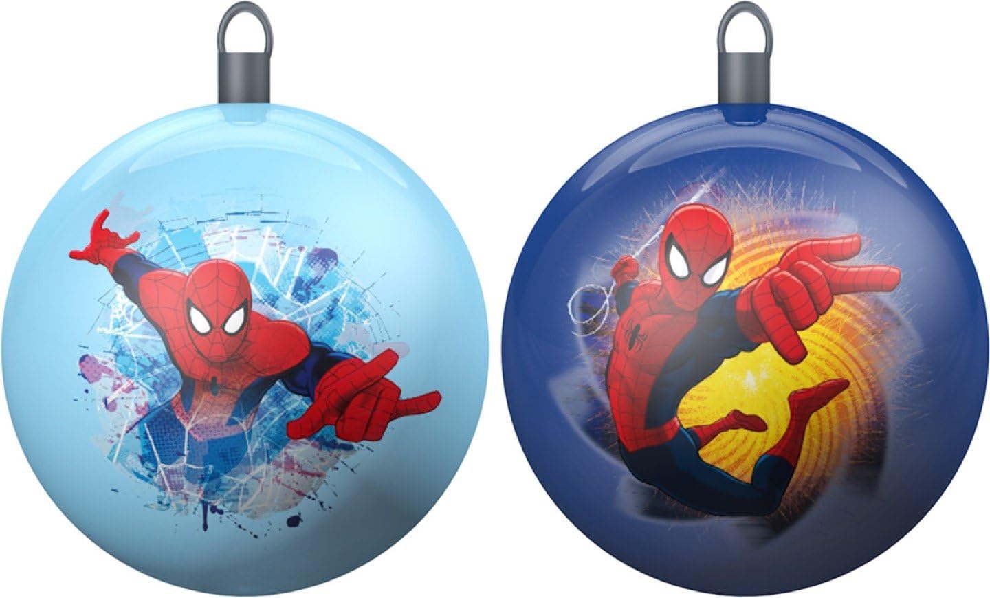 Star Licensing 44094 Set Spiderman Christmas Baubles, Multi-Colour, 8 x 8 x 8 cm, 2 Units