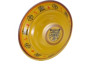 DECORNIJIA Japanese Style Ceramic Soup Bowl 7.5Inch Big Noodle Bowl for Cold and Hot Meals at Home