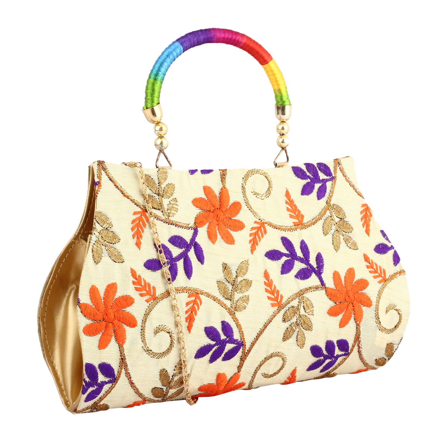 sontronix women's ethnic designer handcrafted party clutch