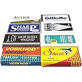 40 Excellent Quality Double Edge Razor Blades Sampler (8 different brands)