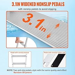 VEVOR Removable Dock Ladder 5 Steps, 500Lbs Load
