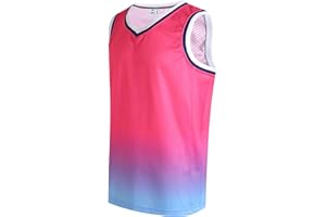 Pullonsy Men's Mesh Athletic Basketball Jersey V-Neck Hip Hop Sports Shirts Fans Tank Top