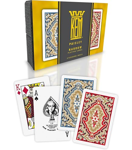 KEM Arrow Black and Gold Plastic Playing Cards, Jumbo Index, Poker