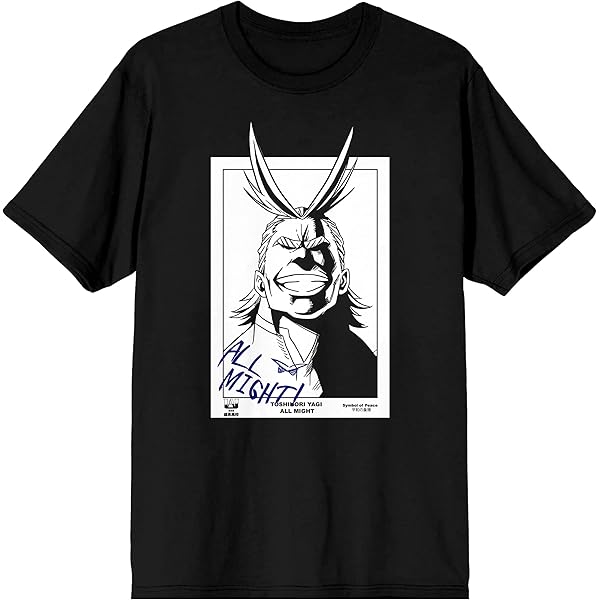 MY HERO ACADEMIA コットンTシャツ　Lサイズ ブラック Amazon.com: My Hero Academia Izuku Midoriya One for All