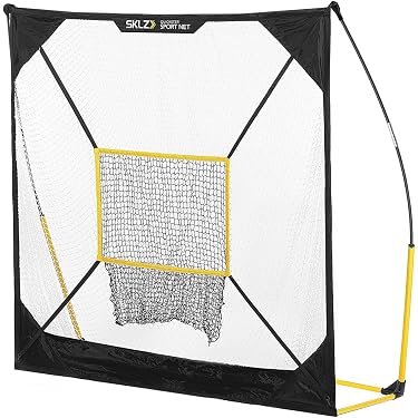 Cage De Frappe Baseball 20 Pieds - Filet D'entraînement Pour Jardin - Neuf Avec Poteaux En Fibre