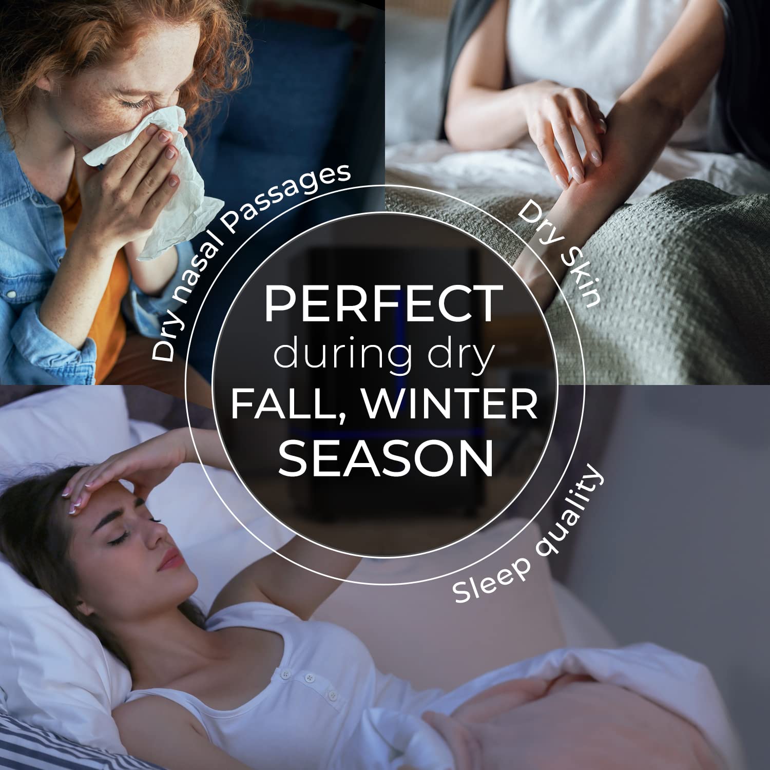 Everlasting Comfort Humidifiers for Bedroom (4L) – Quiet Cool Mist Small Humidifier for Large Room with Oil Diffuser, 40-Hour Runtime, Easy to Clean, Auto Shut-Off, Ideal for Baby Nursery & Plants