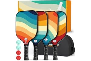 VINSGUIR Pickleball Paddles, USAPA Approved Composite Pickleball Set of 2, Pickleball Rackets with 4 Pickleballs Balls, Pickleball Bag, Pickle Ball Paddle Gifts for Women Men Kids Beginners