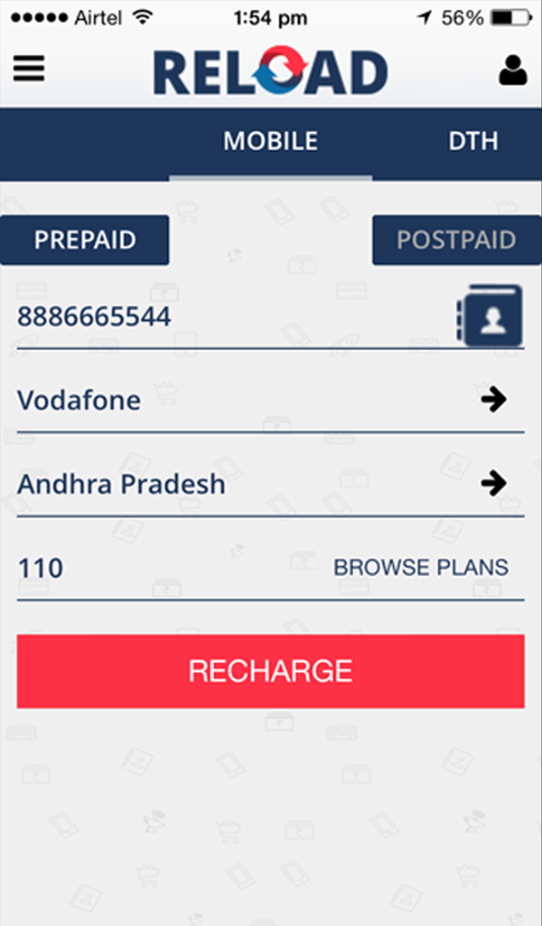 Reload.in Easy Mobile Recharge Appstore for Android