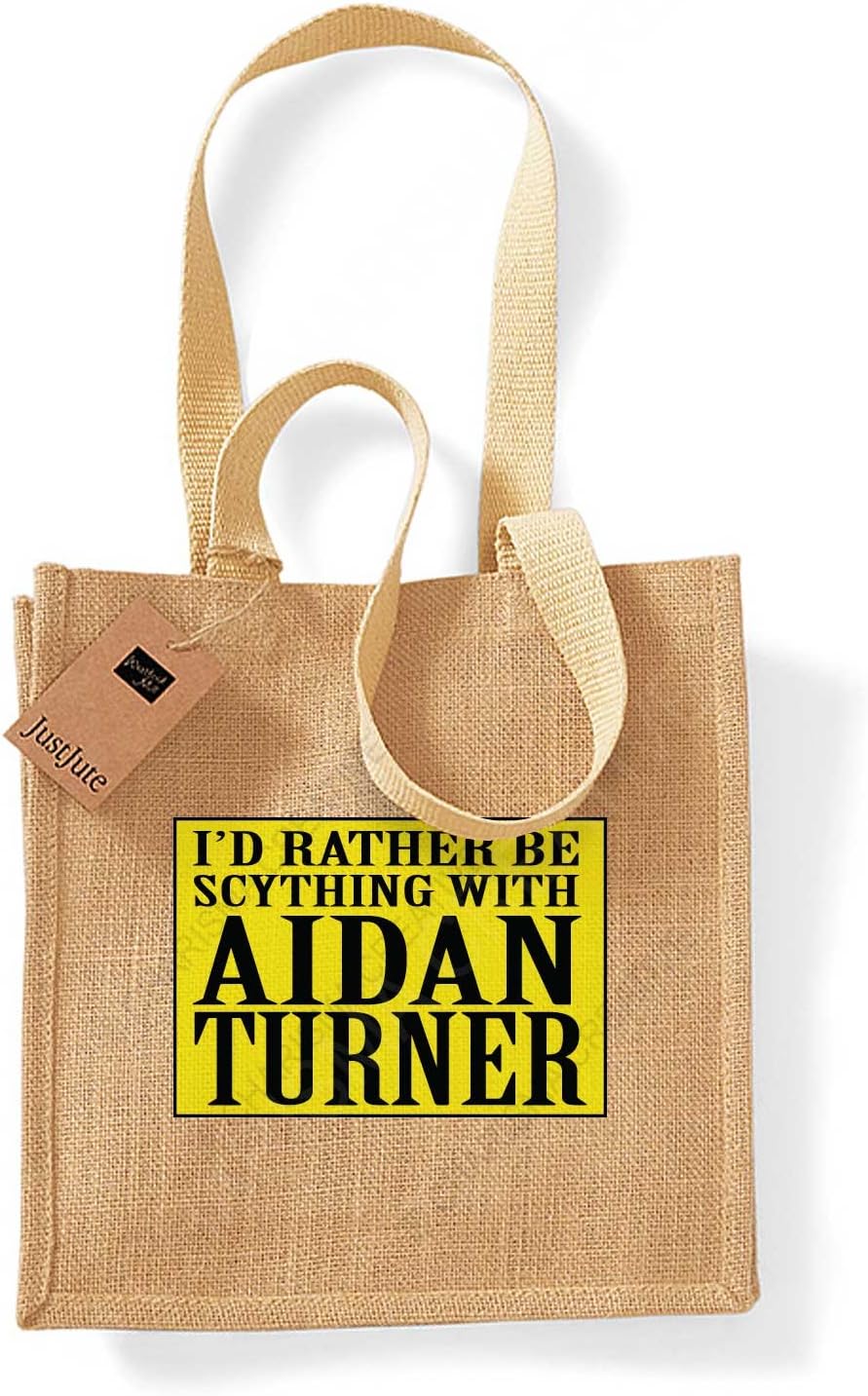I'd Rather Be Scything with Aidan Turner Poldark Shopping Bag