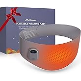 Portable Heating Pad for Period Cramps Relief, Cordless Wearable Menstrual Belt with Heat & Vibration Massage, Rechargeable Fast Heating Abdominal Warmer, Back Pain Cramps Relief Gifts (Dark Grey)