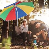 Unibos 5.3ft Garden Parasol Umbrella Tilting Multi Coloured UPF40 view 7