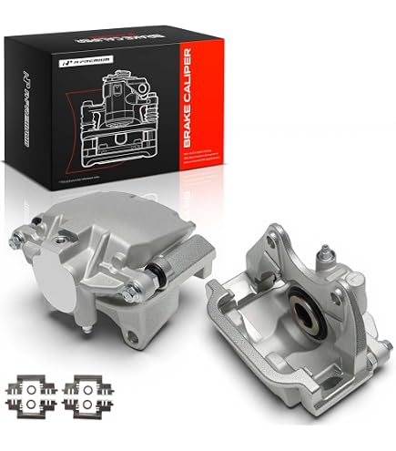 Amazon.com: PowerStop Front Red Powder Coated Brake Caliper Pair
