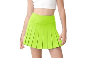 QooNoo Girls Skorts Pleated Tennis Skirts for Girls Athletic Toddler High Waist Activewear Kids Golf Skirts with Pockets