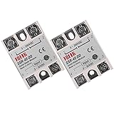 Alinan 2pcs SSR-40DD Solid State Relay DC to DC