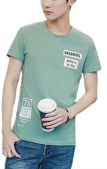 Amazon 17夏 Tシャツ カットソー メンズ 半袖 ｔシャツ カジュアル クールネック トップス かっこいい 着心地 ｔシャツ M 4xl 多色 Monissy Tシャツ カットソー 通販