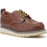 HANDROCK Men's 4" Soft Toe SureTrack Leather Slip Resistant Durable Breathable Oxford Work Boots Shoes 82994