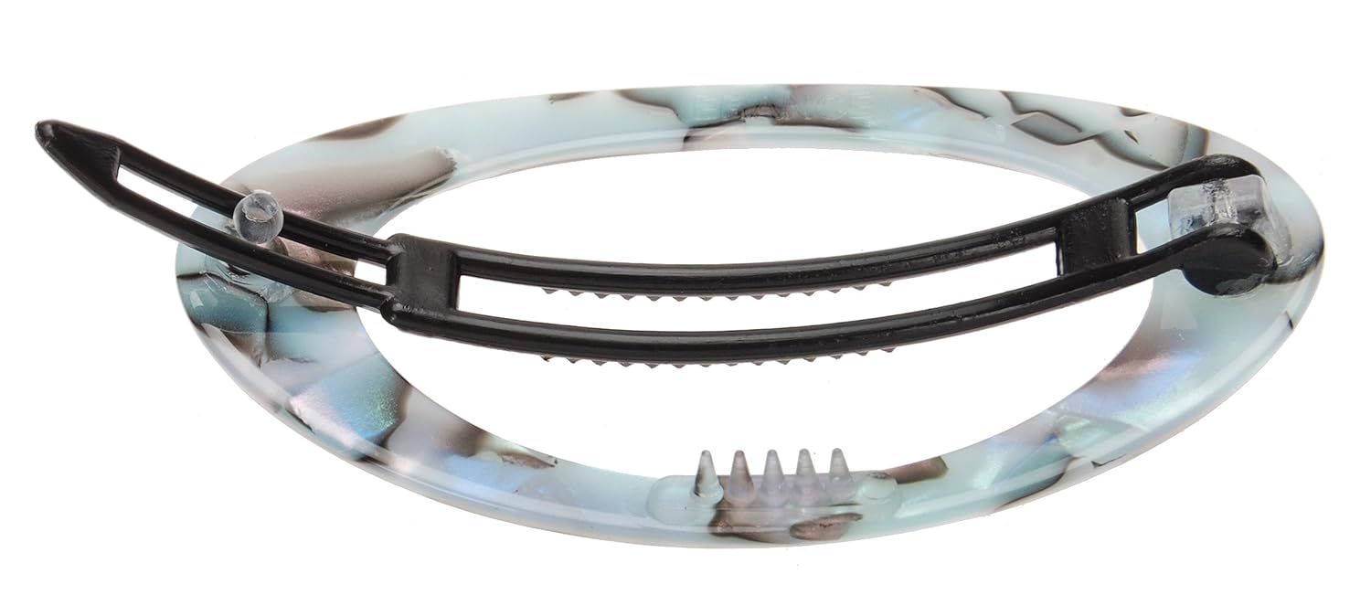 France Luxe Cutout Oval Plastic Tige Boule Barrette - South Sea : Beauty