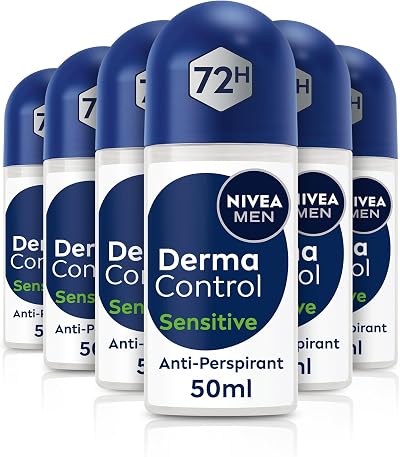 NIVEA MEN Derma Control Sensitive Roll On 50ml 6 Pack 72H Protection