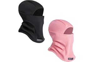 KOOLSOLY Kids Balaclava Face Mask, Winter Hat Face Warmer for Cold Weather Ski Mask for Boys Girls