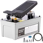 VigorTrek Air Hydraulic Pump, 10,000 PSI, NPT 3/8" Outlet &amp; 1/4" Inlet, Foot Pedal Hydraulic Pumps for Hydraulic Press, Rams &amp; Frame Machine