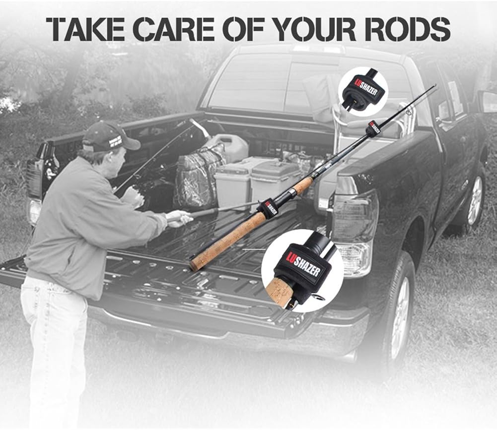 Fishing Rods Belt Stretchy Rod Straps Fishing Tackle Ties Cable Fishing Rod Holders Fit for Casting Rods, Spinning Rods and Fly Rods (5 Color, 10 pcs): Clothing