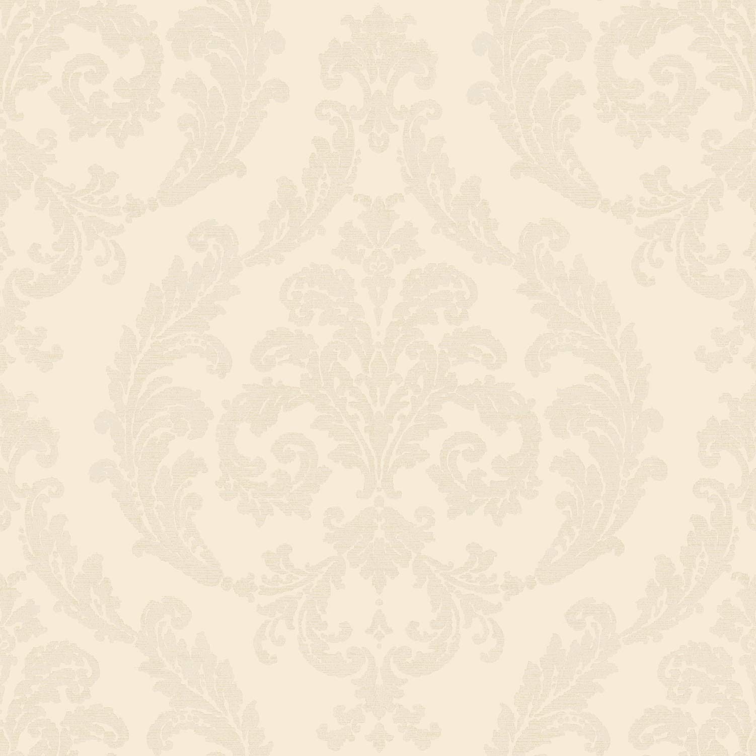 Galerie G67607 Palazzo Large Scale Damask Design Wallpaper, Cream, 10m x 53cm