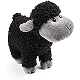 Tiny Heart Sheep Stuffed Animal, Sheep Plush Toy, Lamb Stuffed Animal Cute Soft Stuffed Lamb Kids Boys and Girls Home Decor Birthday Cuddly Black Lamb Toys (Standing)