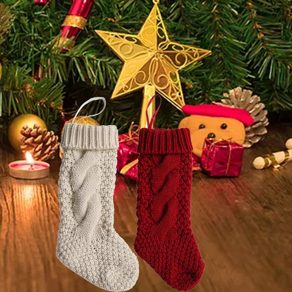 Amazon クリスマスソックス Wetanly クリスマス ブーツ ソックス 毛糸 クリスマス 靴下 クリスマスツリー飾り オーナメント お菓子 キャンディ 収納袋 キャンディ袋 クリスマス プレゼント クリスマス用品 2色セット クリスマス雑貨 おもちゃ